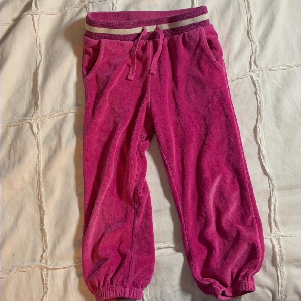 Tucker and Tate Pink Velour Jogger Pants